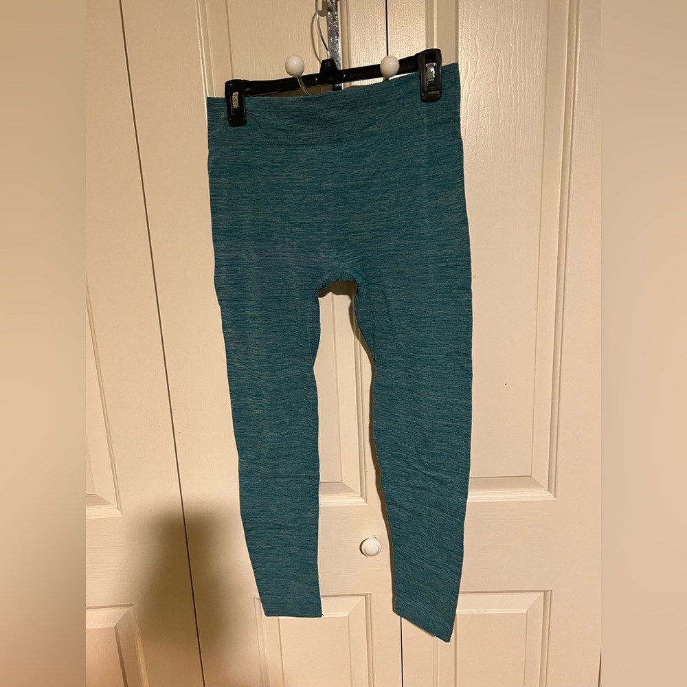 Woman Teal Leggings